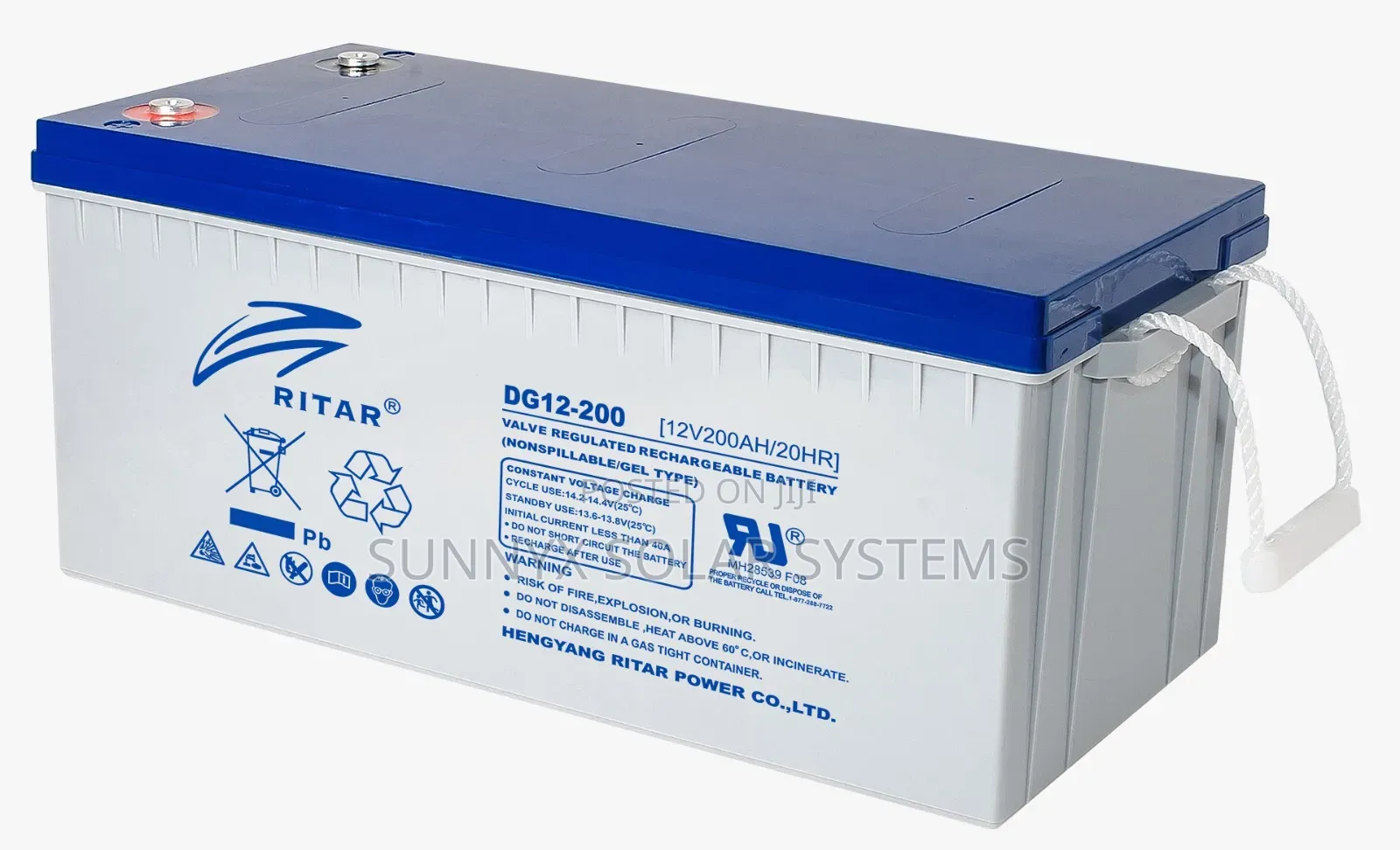 Ritar 12v, 200ah Deep Cycle Gel Battery - Solar Power