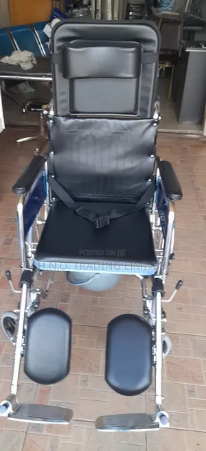 Abs Commode Wheelchair With Backrest