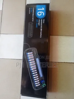 AA, AAA, 9V Battery Charger16 Slot Aa, Aaa and 9v Charger