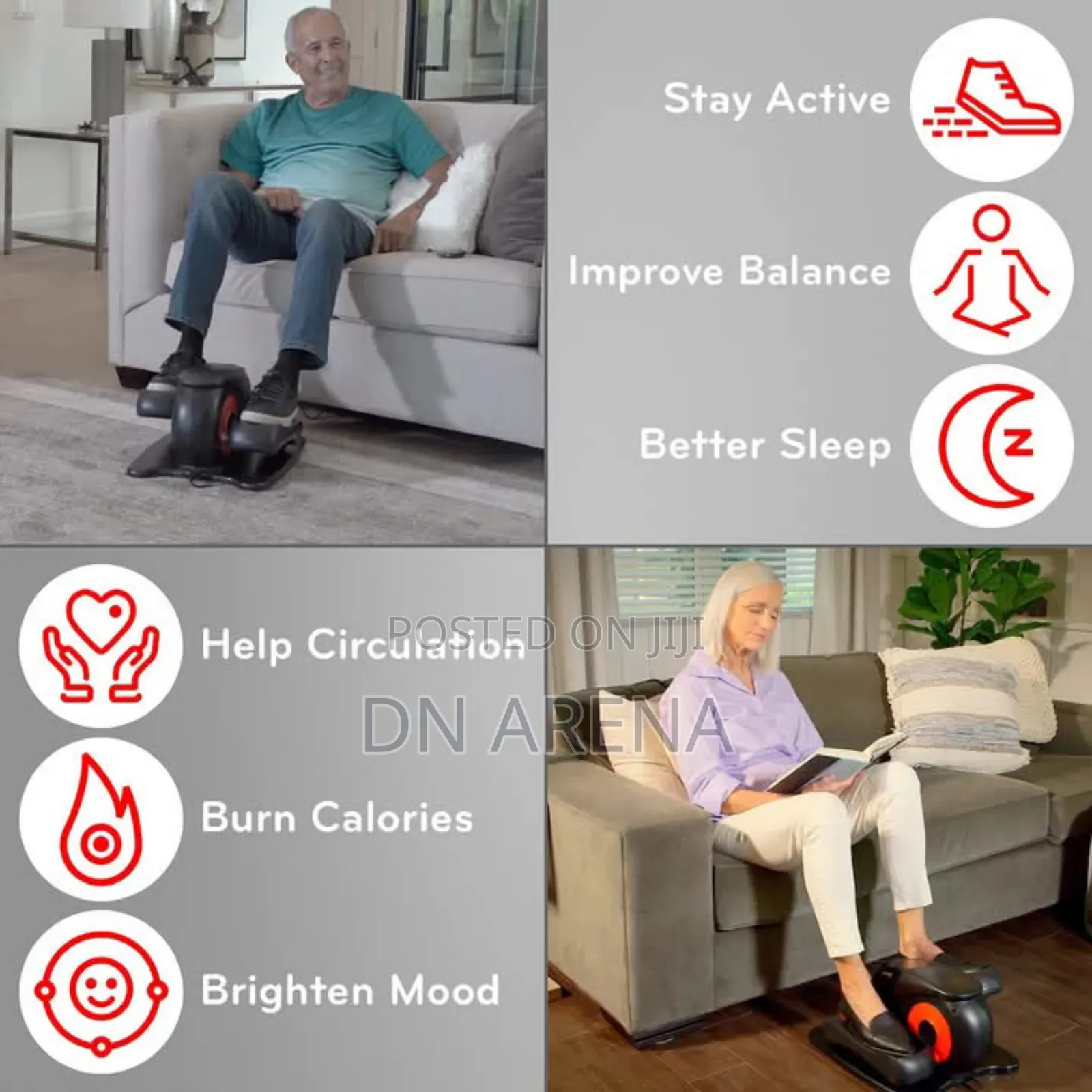 Orbitrek Mx - Motorized Under Desk Elliptical Exercise Bike