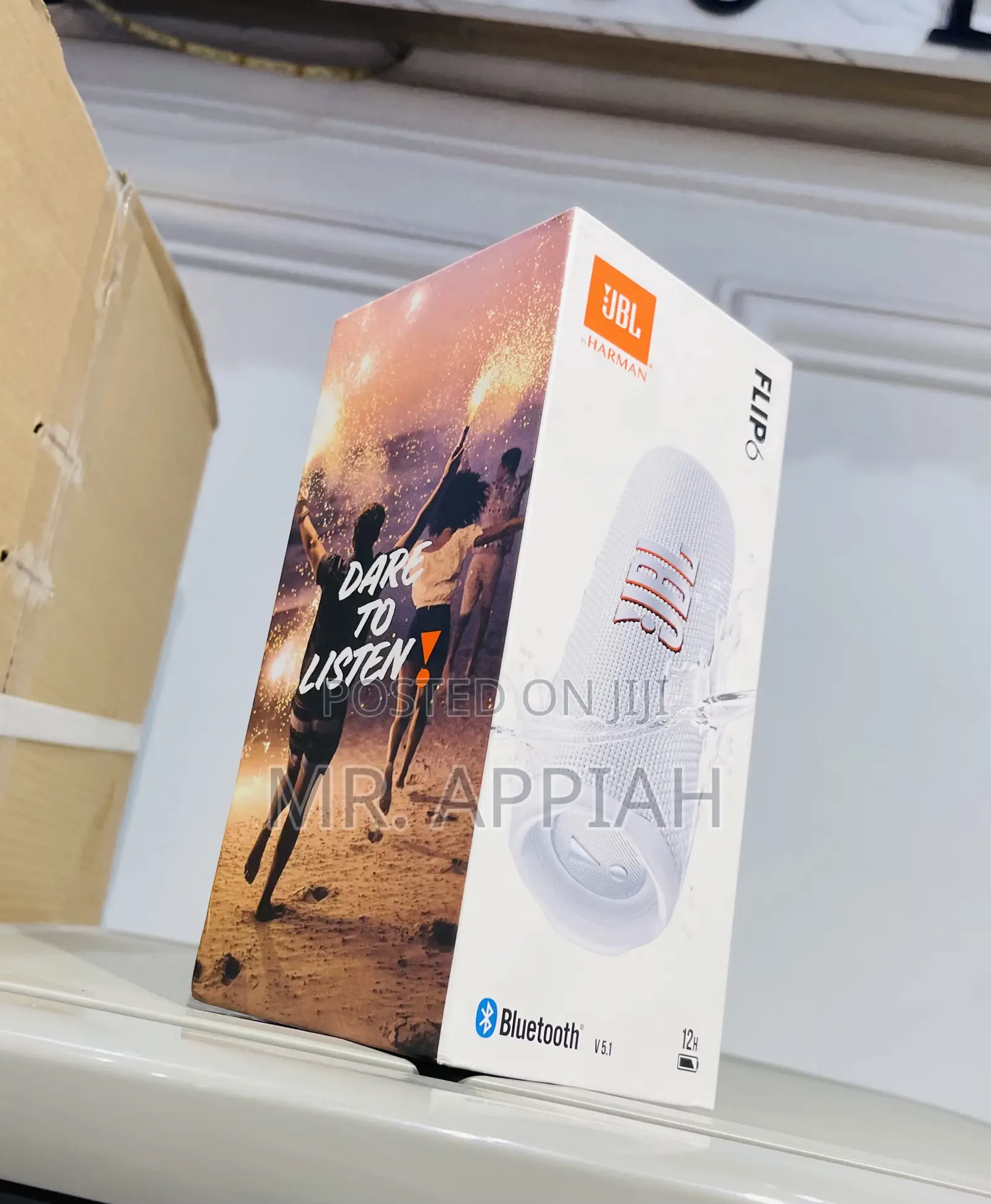 Buy Authentic JBL Flip 6 Portable Speaker(White)30watt