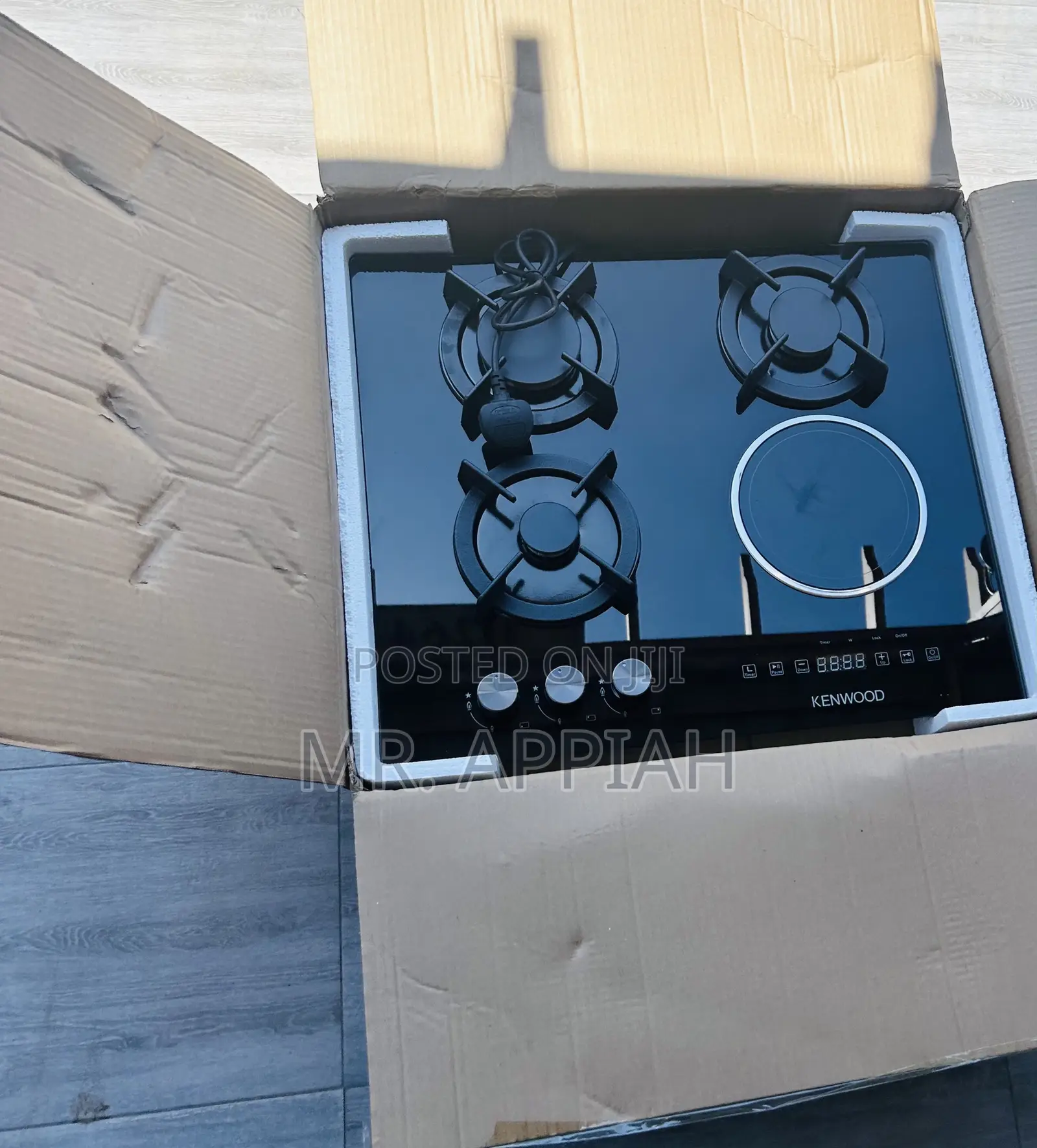 Lovely Design Kenwood 3 Gas 1 Electric Burner Hob,Black