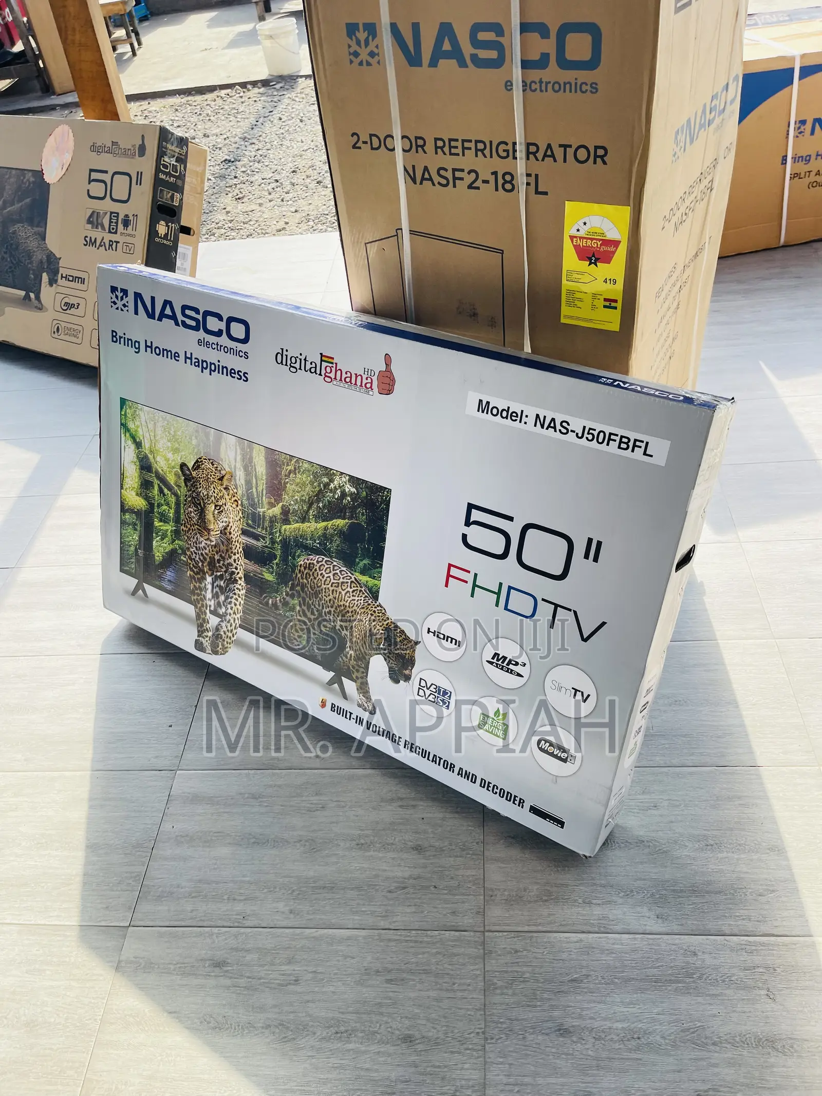 Full HD Satellite Nasco 50” Electric Television.
