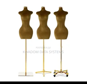 Brown Velvet Curvy Female Mannequin for Dress Pattern
