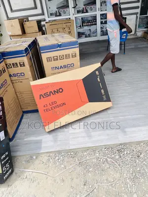 1st Class Asano 43”Smart Android Satellite Slim FHD Tele