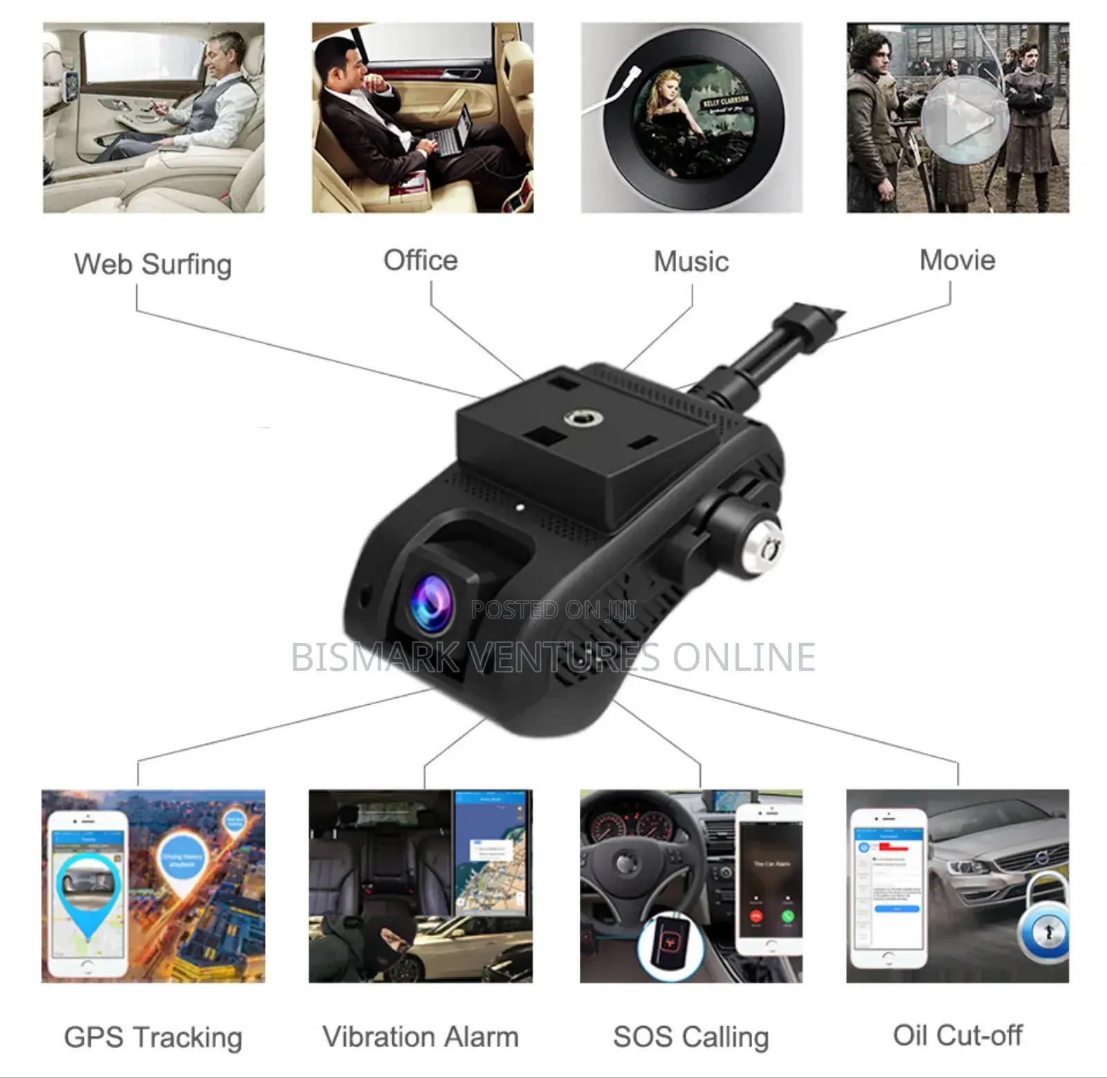 JIMI JC400P 4G Vehicle Camera Live Stream Video Tracking Cam