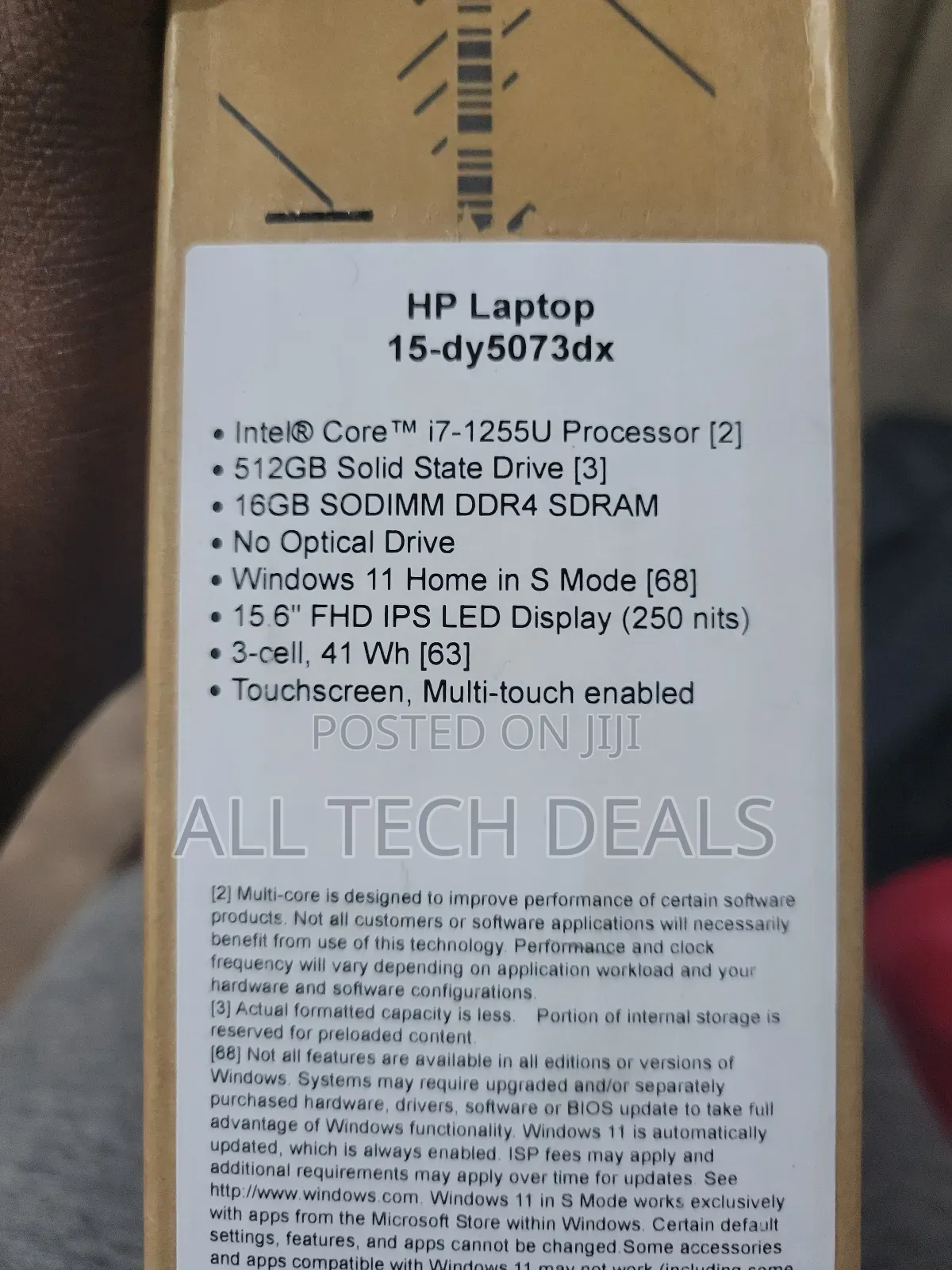 New Laptop HP 16GB Intel Core I7 SSD 512GB