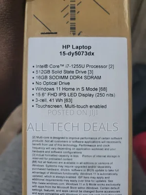 New Laptop HP 16GB Intel Core I7 SSD 512GB