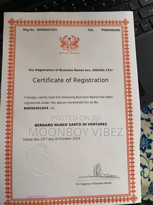 Business Certificate