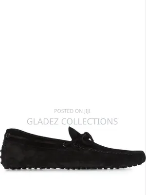 Tods Suede Black Loafer