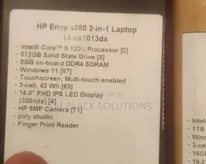 New Laptop HP Envy 14 8GB Intel Core Ultra 5 SSD 512GB