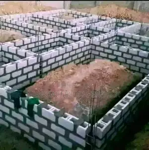 We Are a Good Company Construction Worker.Face Wall . House