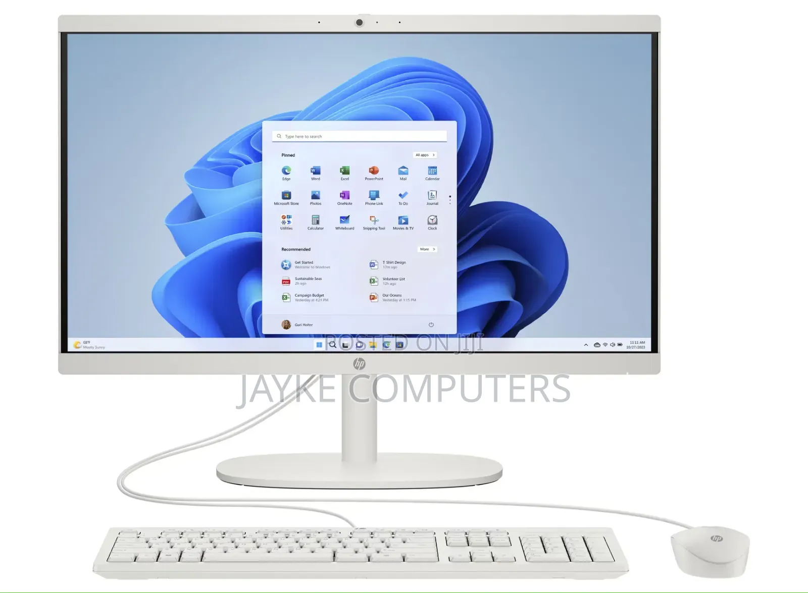 New Desktop Computer HP 290 G9 All-in-One 8GB Intel Core I3 SSD 512GB
