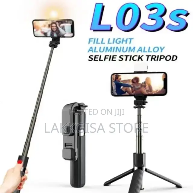 Selfie Stick Tripod With Light