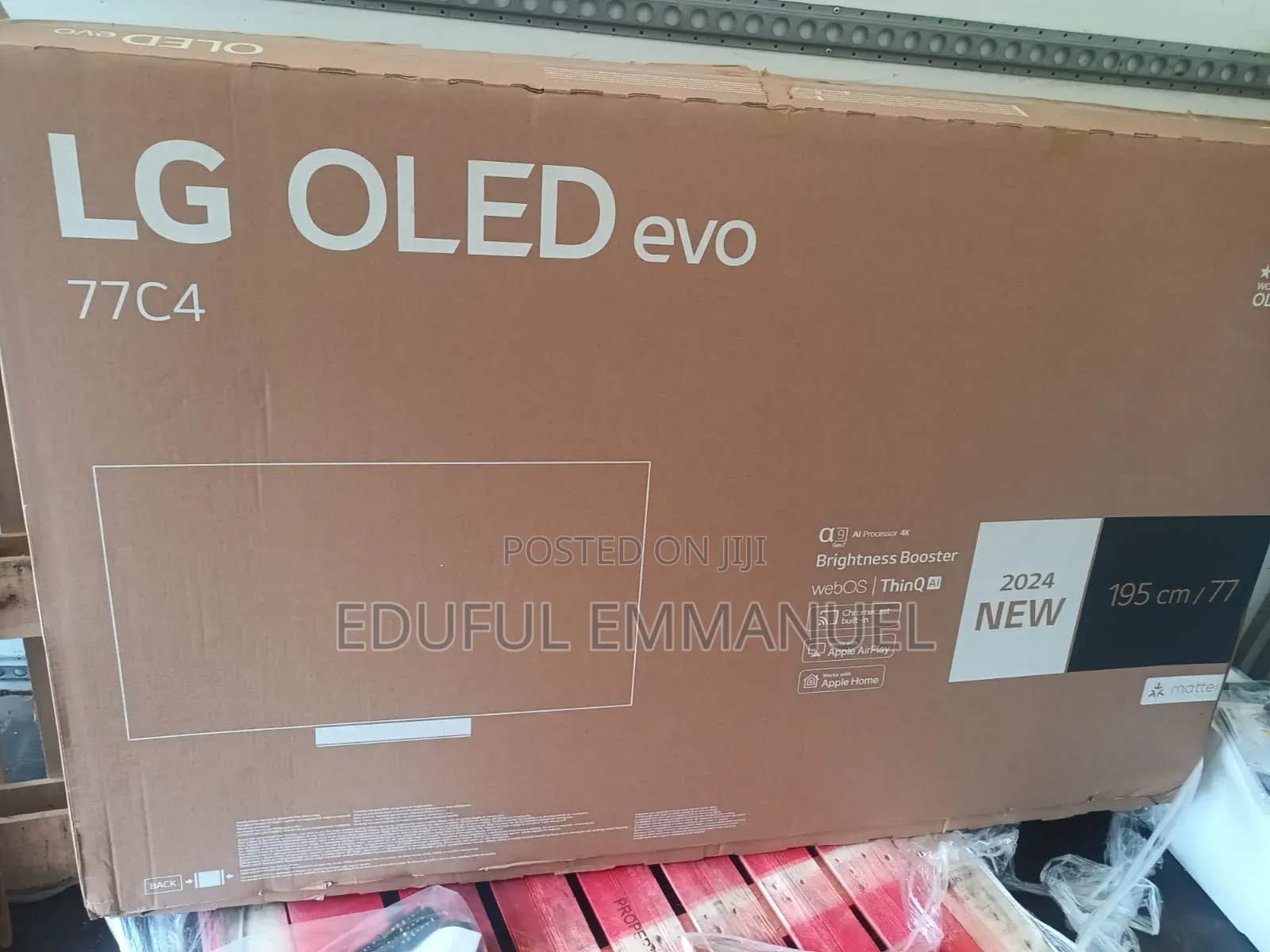 LG 77" Evo Class Oled C4 2024 Uhd Smart Ai Thinq Airplay