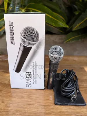 Professional Shure Wired Microphone Black