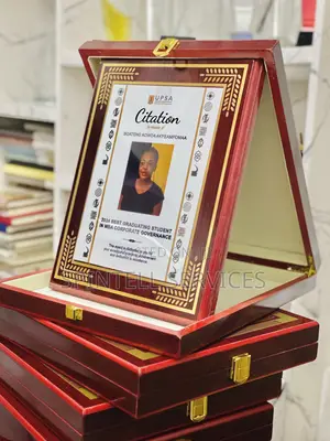 A5 Plus Wooden Award Plaque