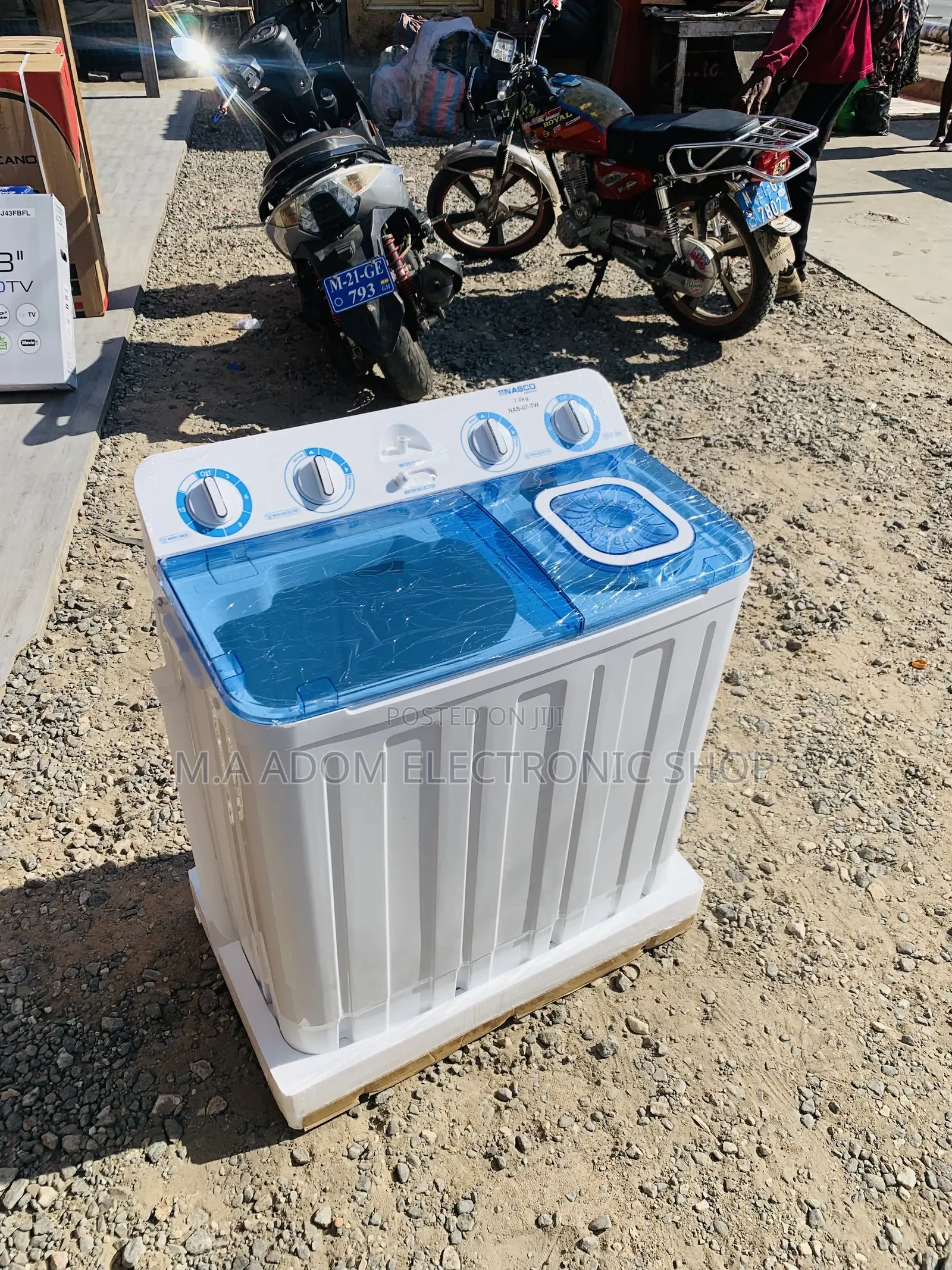Nasco Washing Machine 7kg With Semi Automatic Operation
