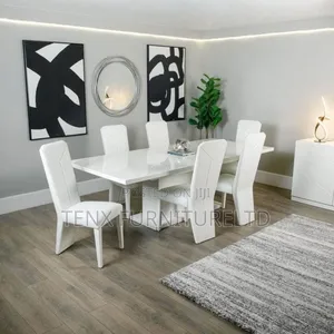 Dining Set (White Inn) 8/6 Seater