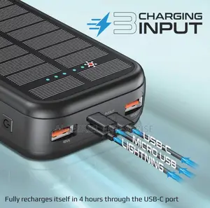 Promate SOLARTANK-20PDCI 20000mah Solar Powerbank