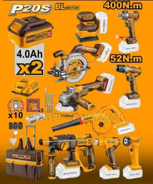 9pcs Cordless Industrial Combo Kit 20v CKLI2098