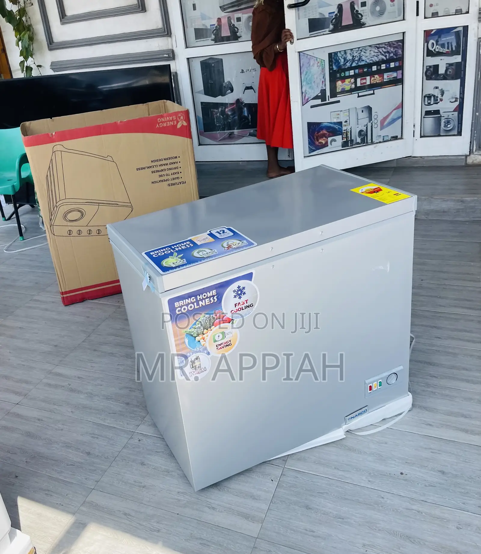 Shop Unique Nasco 198L Electric Freezer(Nas-250fl)Silver