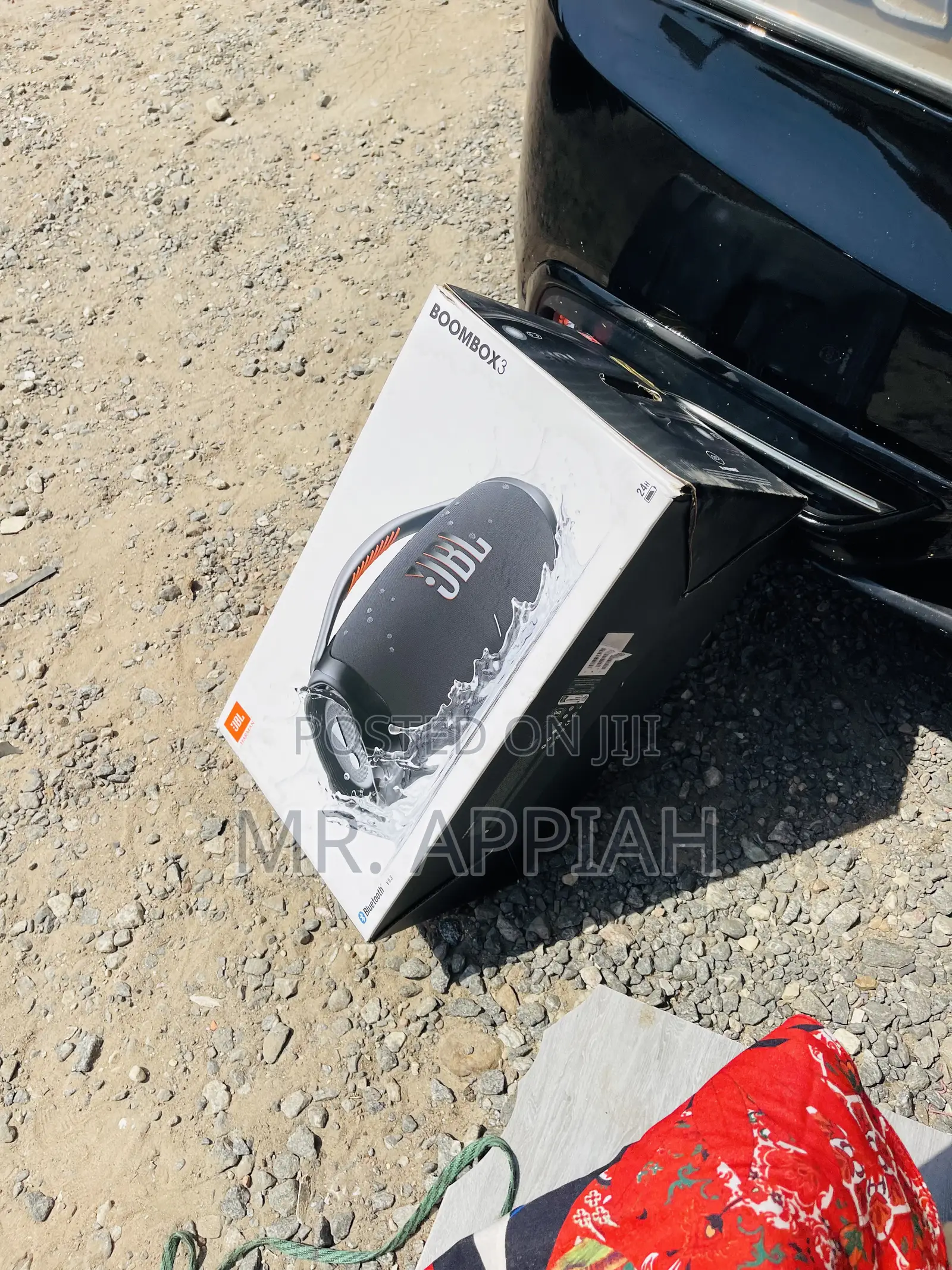 Wireless JBL Boombox 3 Portable Bluetooth Speaker(Black).