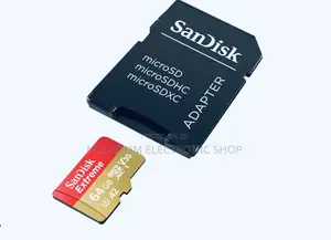Sandisk Micro SD - 64GB With SD Adapter