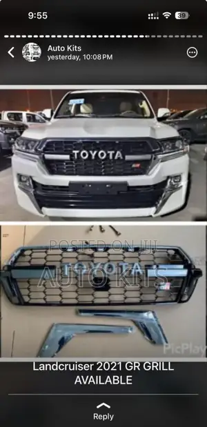 Toyota Landcruiser 2016 Upgrade Grill to 2021 Face