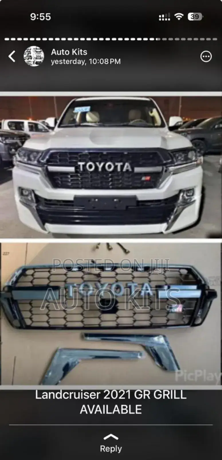 Toyota Landcruiser 2016 Upgrade Grill to 2021 Face