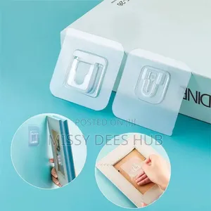 Multifunctional Double-Sided Adhesive Wall Hooks - 10pcs