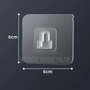 Multifunctional Double-Sided Adhesive Wall Hooks - 10pcs