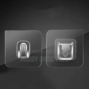 Multifunctional Double-Sided Adhesive Wall Hooks - 10pcs