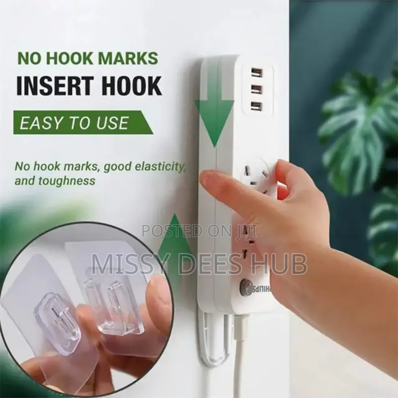 Multifunctional Double-Sided Adhesive Wall Hooks - 10pcs