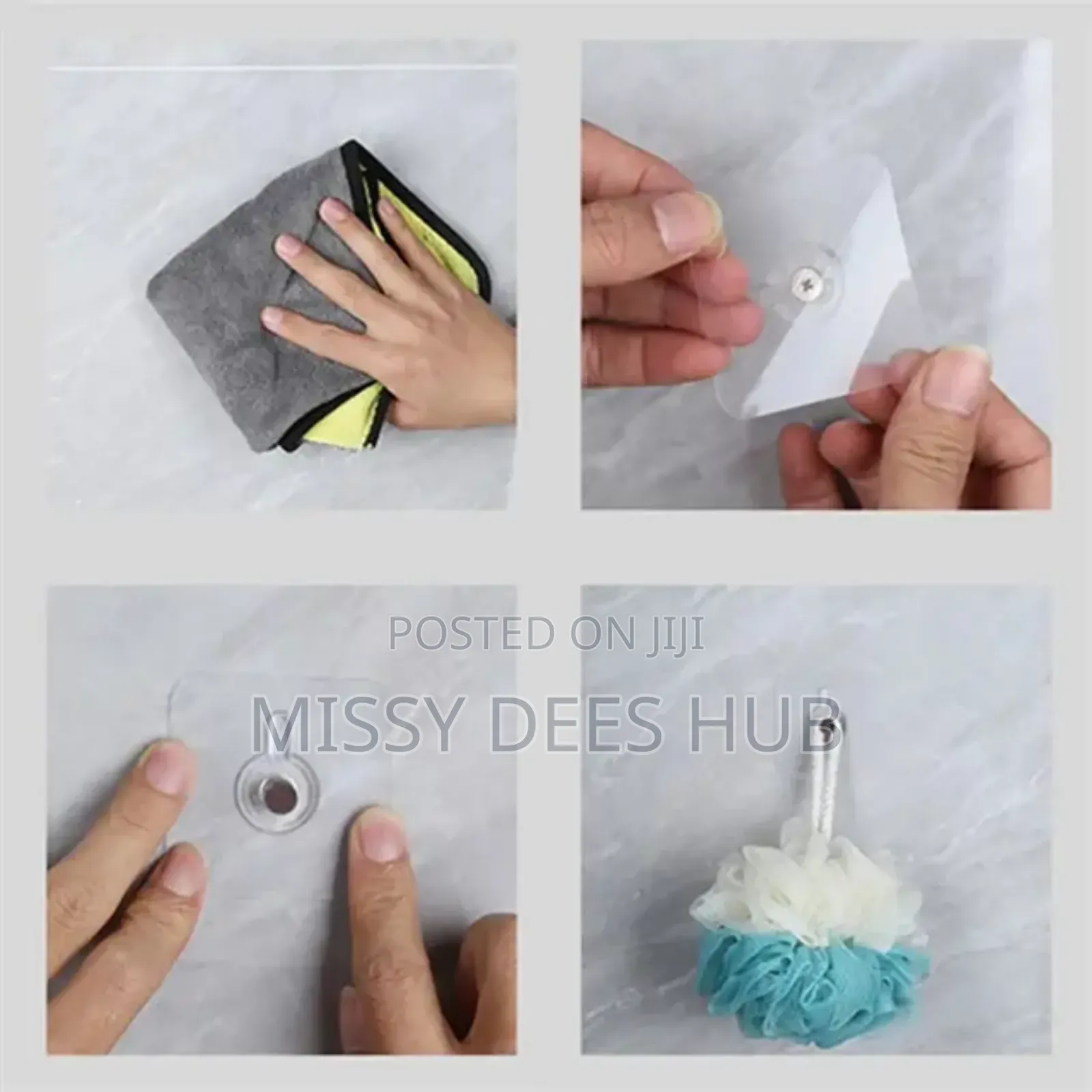 Multifunctional Double-Sided Adhesive Wall Hooks - 10pcs