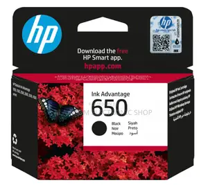 HP 650 Black Original Ink Advantage Cartridge