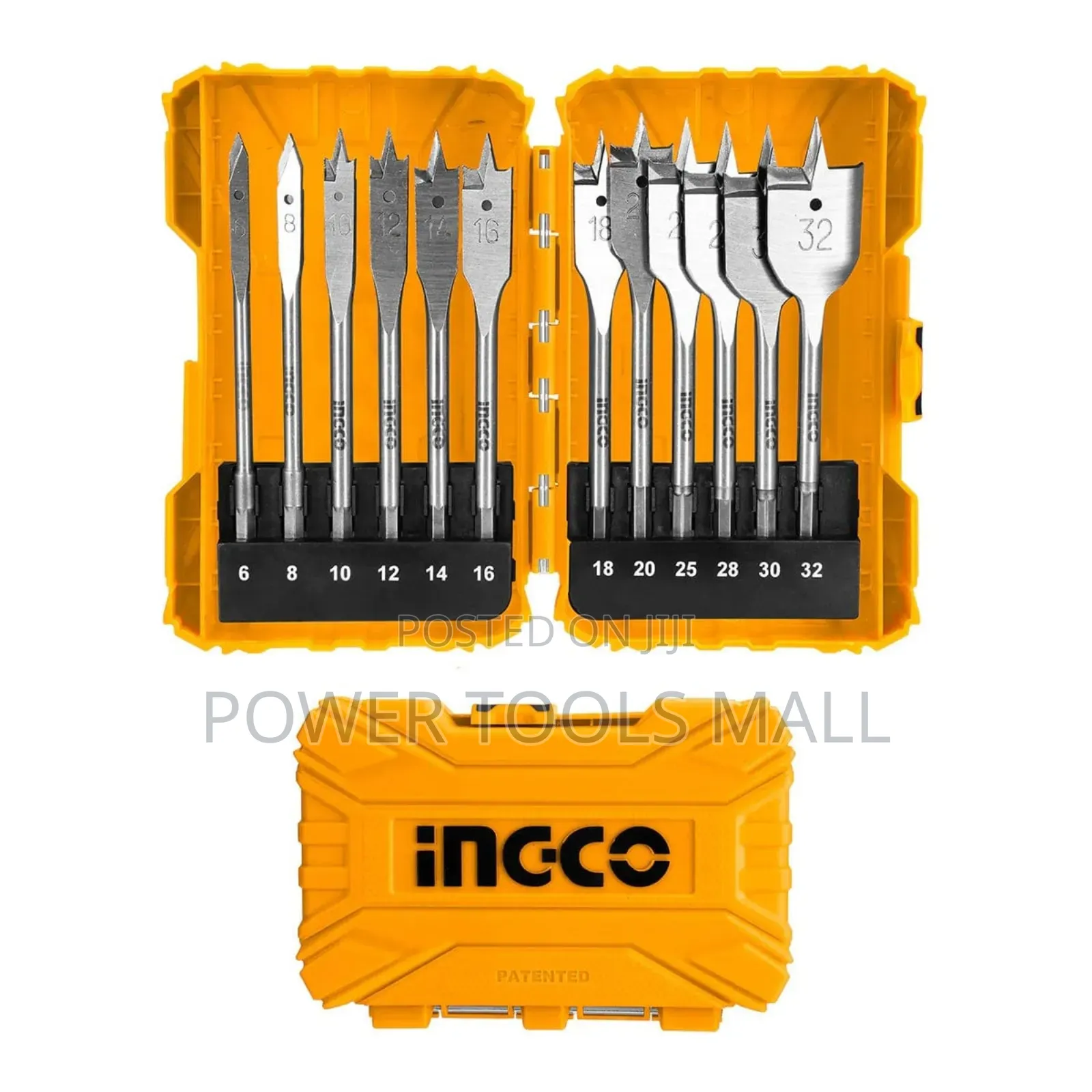 22pcs Flat Wood Drill Bits Set AKDL1201