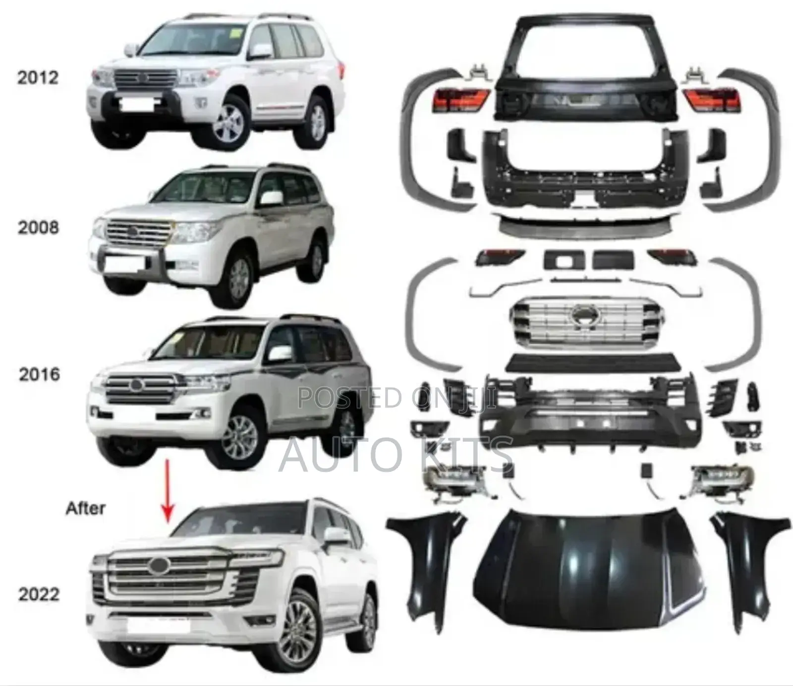 Body Kits Landcruiser 200 to Landcruiser 300 Available