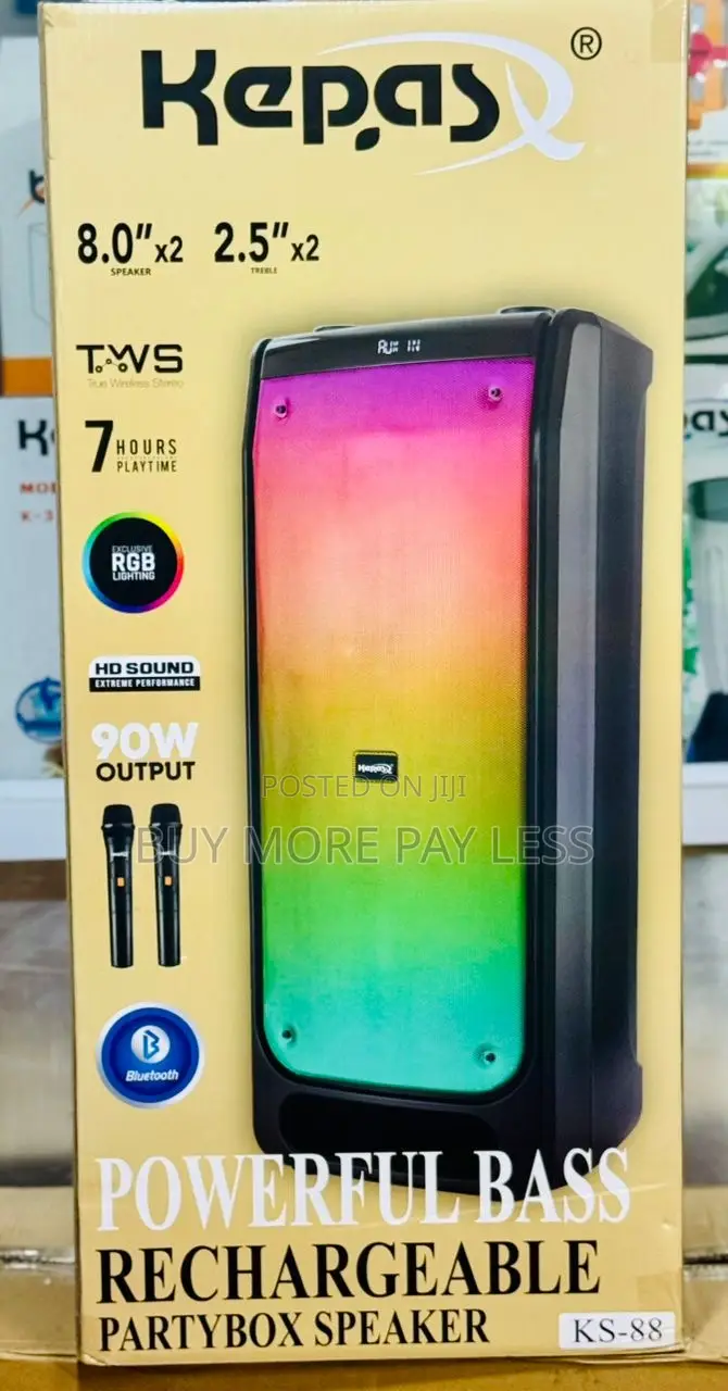 Powerful Bass Rechargeable Party Box Speaker .