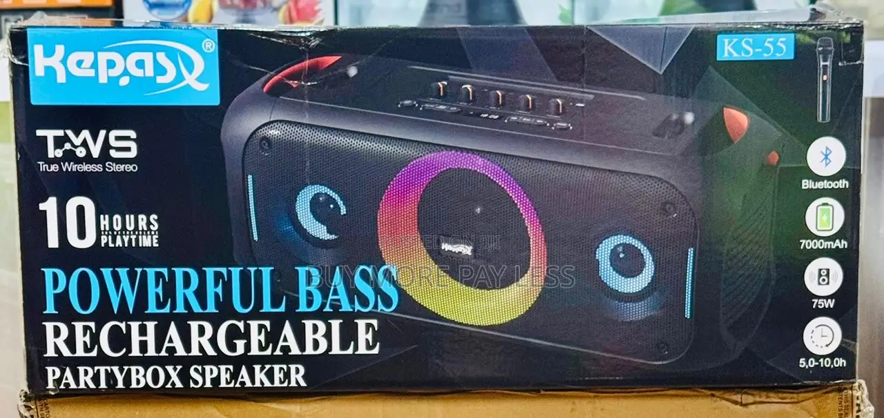 Powerful Bass Rechargeable Party Box Speaker .