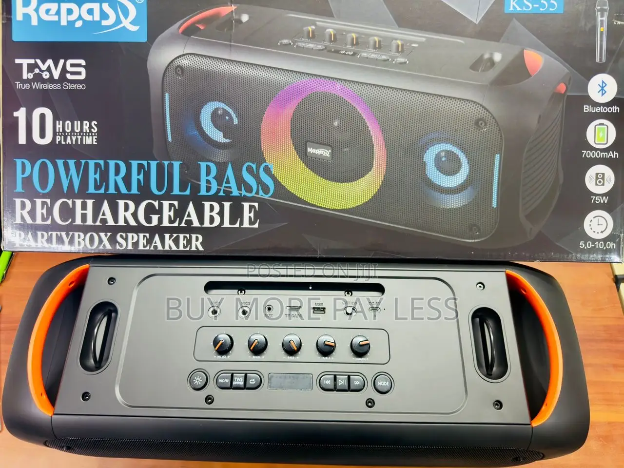Powerful Bass Rechargeable Party Box Speaker .