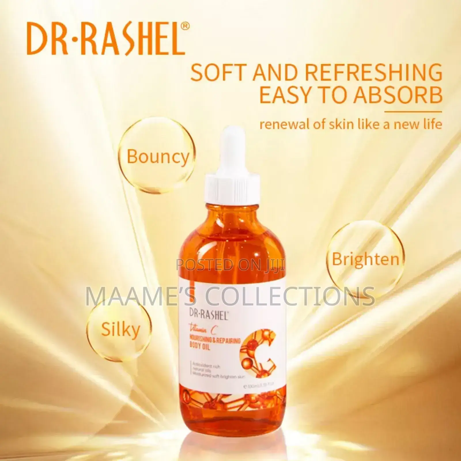 Dr. Rashel Vitamin C Nourishing Repairing Body Oil.