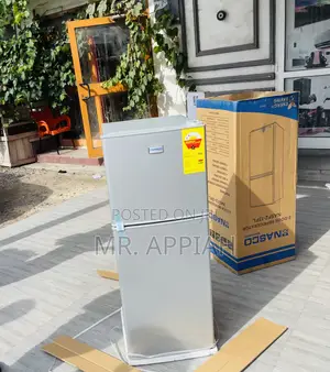 110l Nasco Nasf2-13fl Double Door Electric Fridge(Silver)