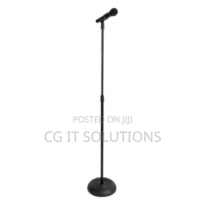 Round Base Straight Microphone Stand