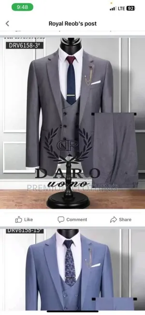 Three Piece Regular Suits for Men
