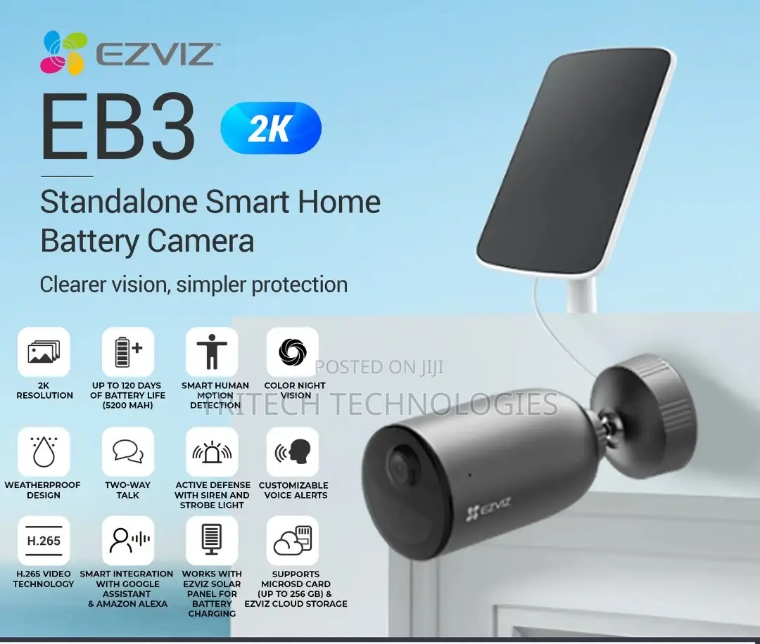 Ezviz Eb3 Standalone Smart Home Battery Camera Outdoor