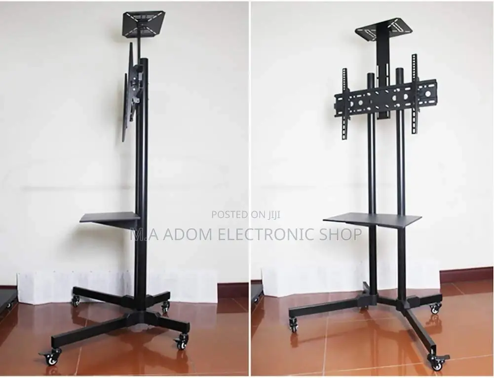 Mobile Tv Stand 5 Ft With Movable Wheels 32”-70”