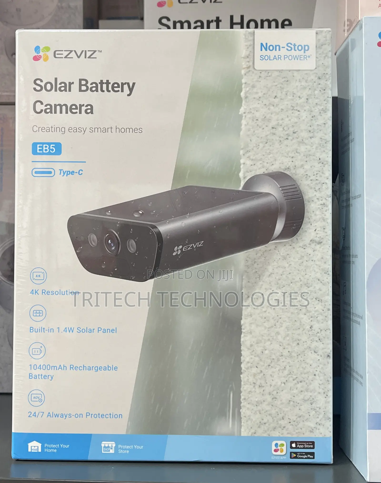 EZVIZ EB5 8MP Outdoor Wifi Smart Solar Camera