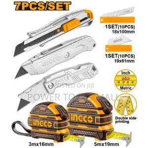 2 Measuring Tapes and 
3 Utility Knives Set
Hmk23036