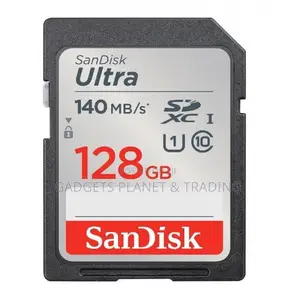 Sandisk 128gb Ultra 140mb/S Uhs-I SDXC Memory Card Class 10